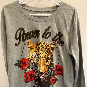 Girls children place long sleeve shirt SZ 7/8